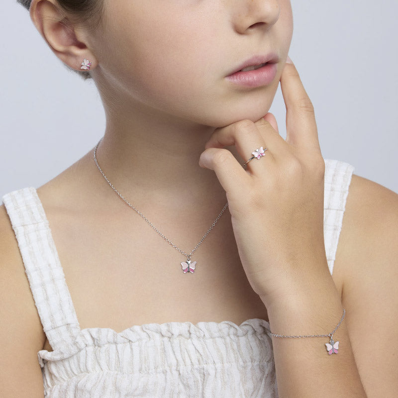 Collana Gioiello Bambino Farfallina Argento Argento 925‰ Mabina Gioielli 553629