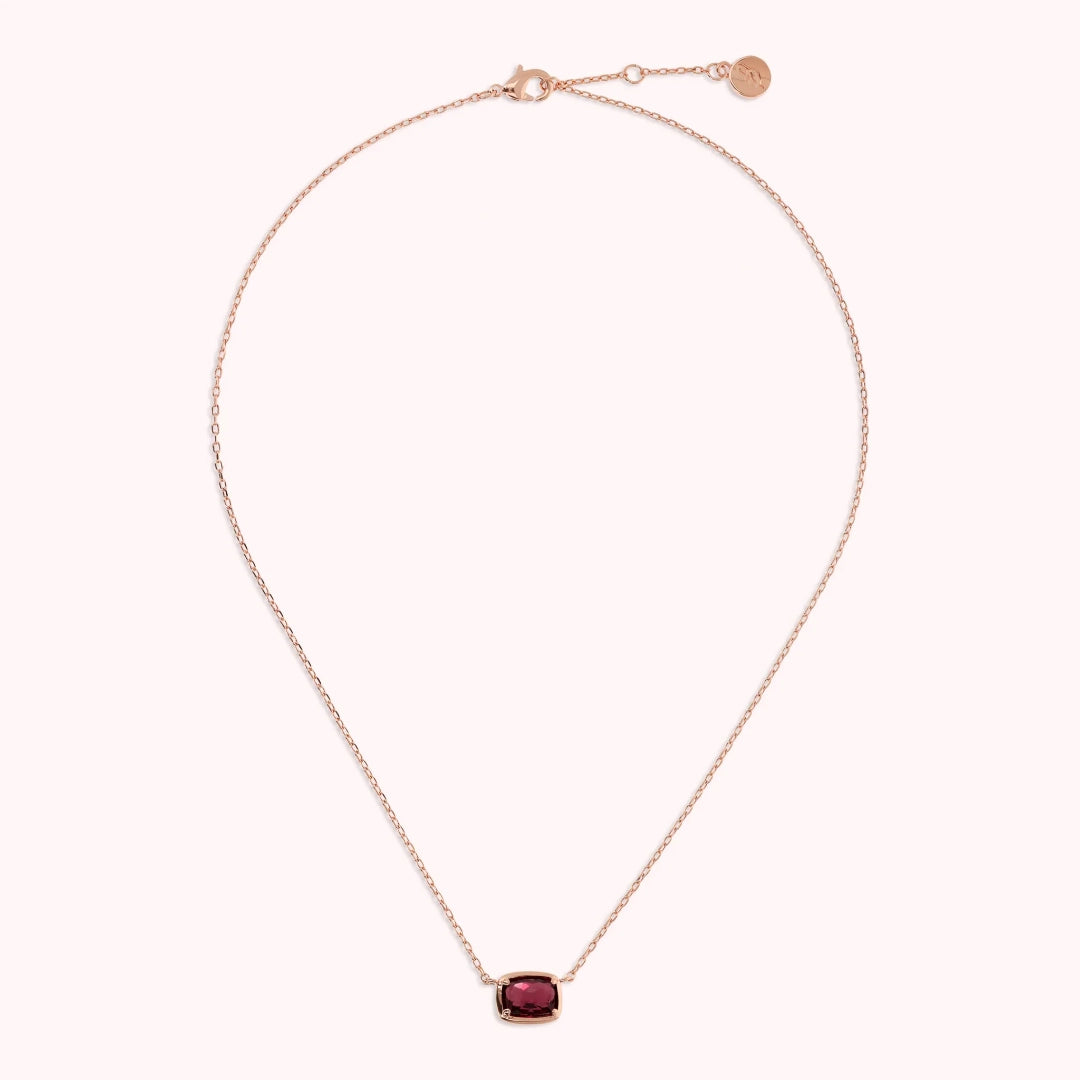 Collana Catena Forzatina Bronzallure Prisma Gem Baguette Bordeaux WSBZ02465.BRD