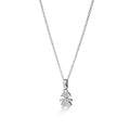 Collana Ciondolo Bambina Oro Bianco 750‰ Diamanti LeBebé LBB154