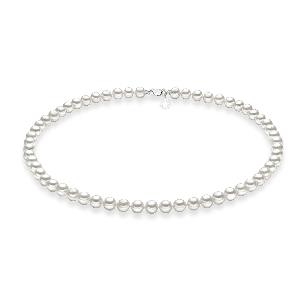 Collana Comete Filo Perle Acquadolce Oro 18k FWQ 104