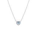 Collana Dolce Cuore Acquamarina in Argento CLTICUBACZ