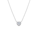 Collana Dolce Cuore Bianco in Argento CLTICUBBZ