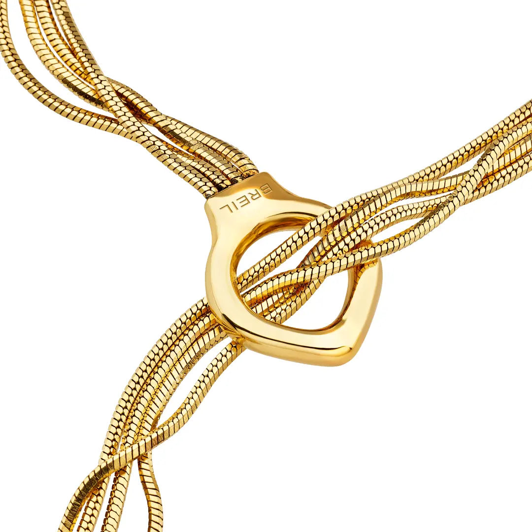 Collana Falling Star Acciaio Dorato TJ4182
