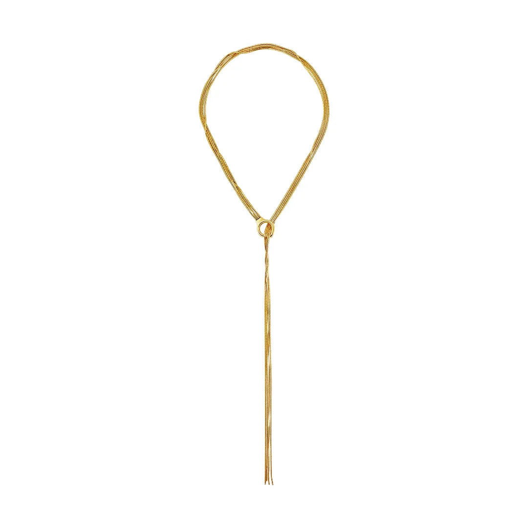 Collana Falling Star Acciaio Dorato TJ4182