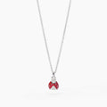 Collana Gioiello Coccinella Argento 925‰ Zirconi Smalto Mabina Gioielli 553708