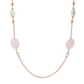 Collana Gioiello Lunga Pietre Perle Bianche Bronzallure WSBZ01410.PRL+RQ
