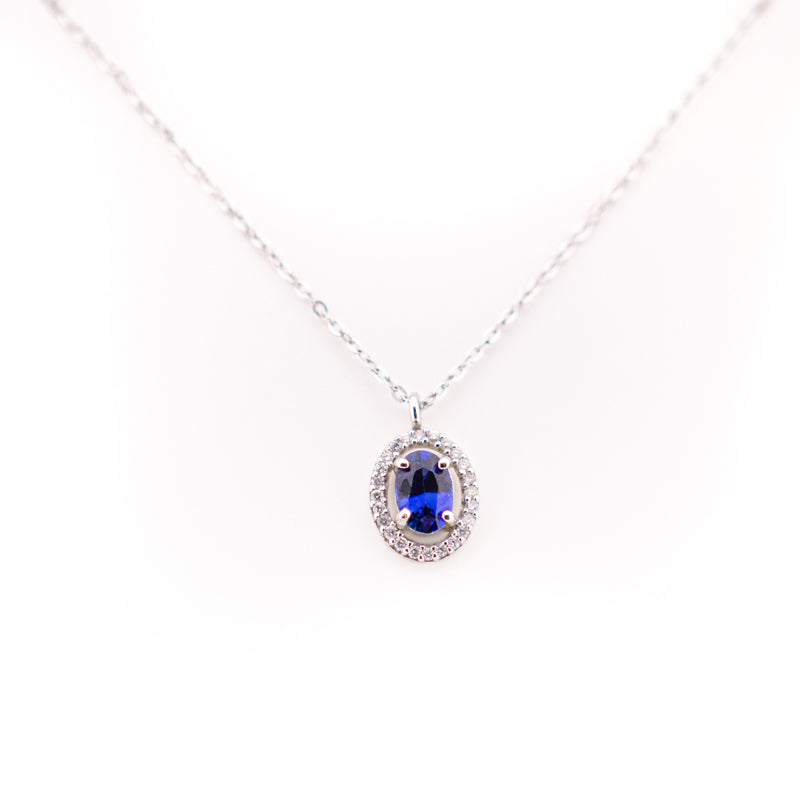 Collana Gioiello Oro 750‰ Zaffiro Diamanti Comete Gioielli GLB 824