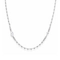 Collana Girocollo Amen Rosario Argento 925 Rodio CROB3