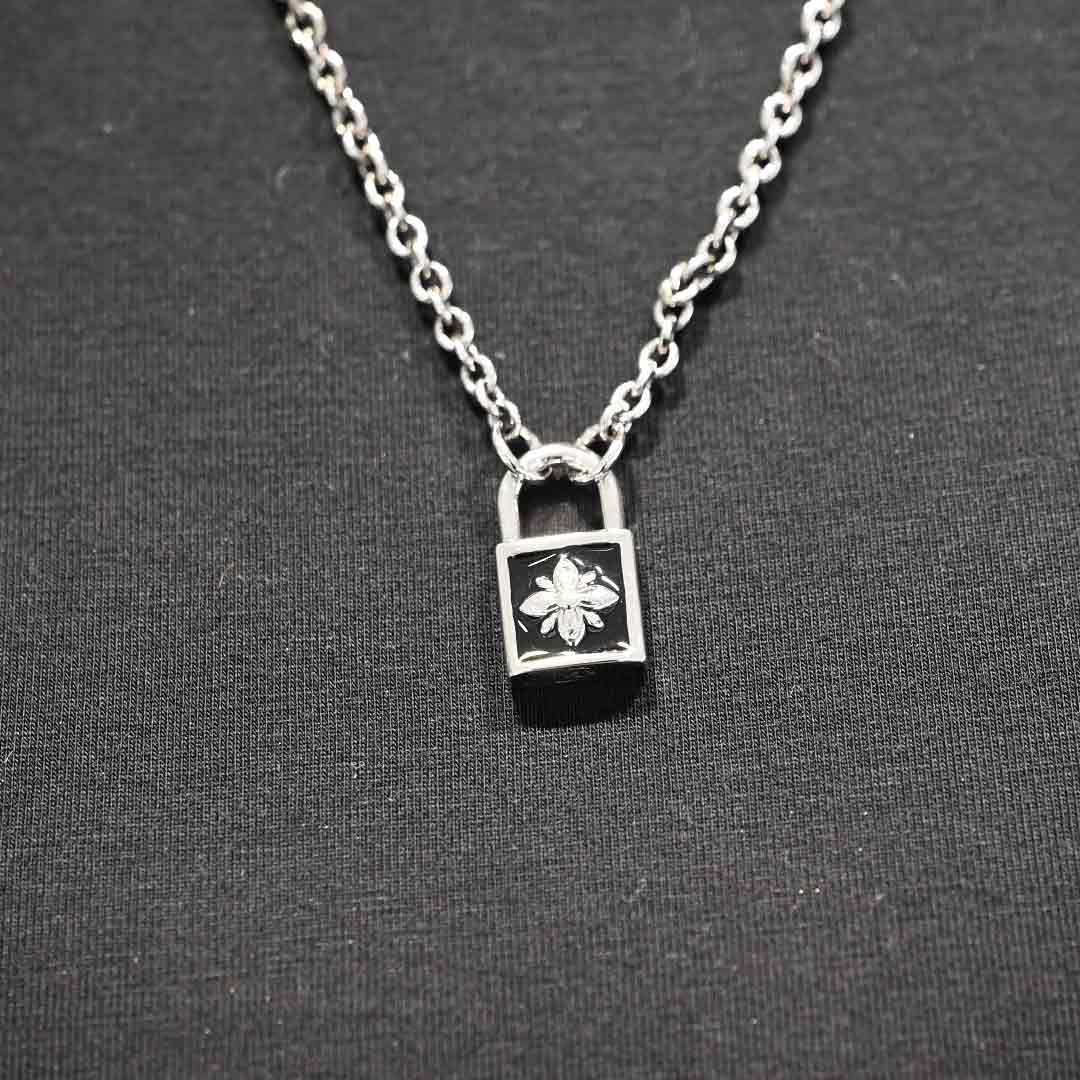 Collana John Richmond Lock Bronzo JRLP01BW