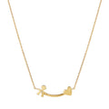 Collana Les Petits Bimbo Cuore Oro Giallo 375‰ Diamante LeBebé LBB730