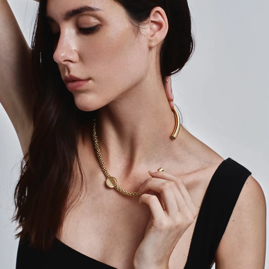 Collana Magnetica System Acciaio Dorato TJ4238