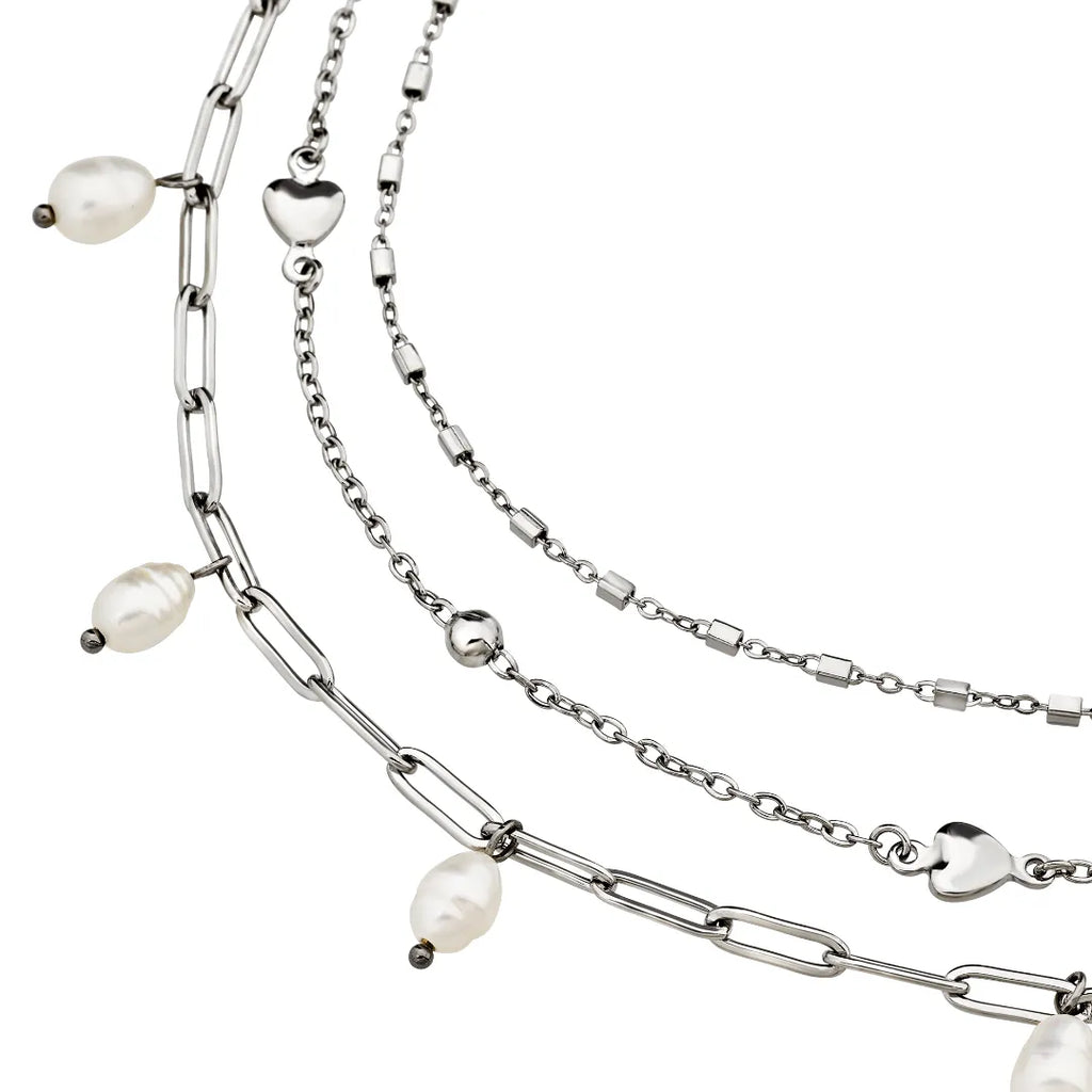 Collana Magnetica System Pearl'S Dream Acciaio TJ4228