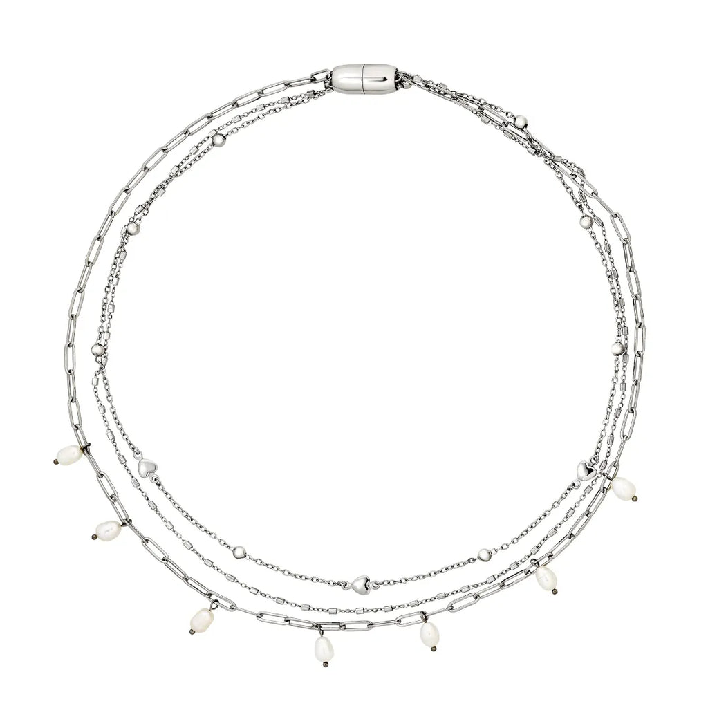 Collana Magnetica System Pearl'S Dream Acciaio TJ4228