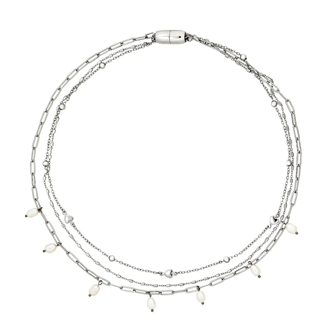 Collana Magnetica System Pearl'S Dream Acciaio TJ4228