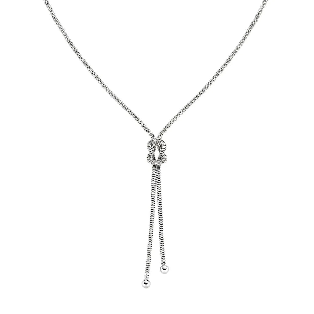 Collana Nodo d'Amore in Argento CLNOAMBB