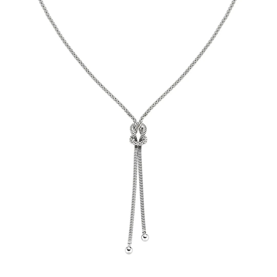 Collana Nodo d'Amore in Argento CLNOAMBB