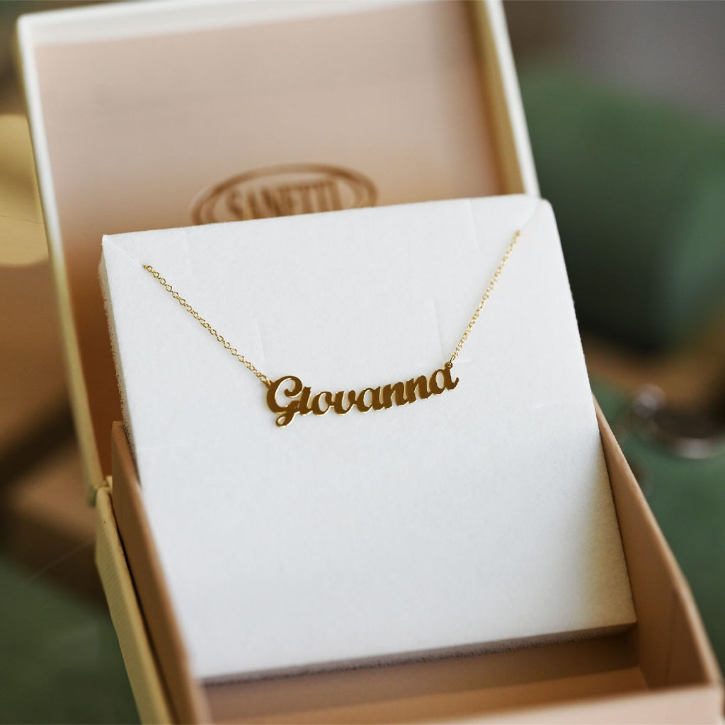 Collana Gioiello Con Nome Oro 18K