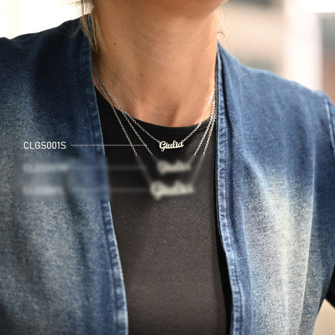 Collana Gioiello Con Nome Oro 18K