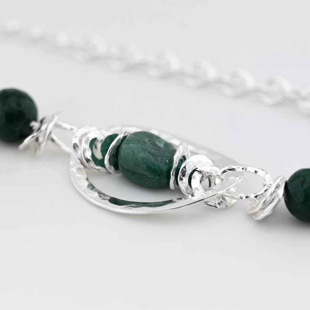Collana Opera Collection Argento 925 e Pietre Verdi CHA504