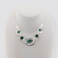 Collana Opera Collection Argento 925 e Pietre Verdi CHA504