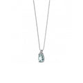 Collana Oro Diamanti e Acquamarina Comete GLQ 263