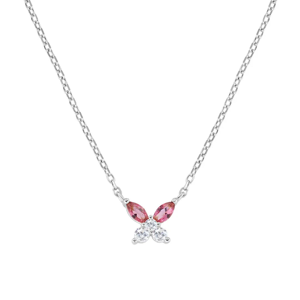 Collana Petali Rosso Ciliegia in Argento CLBUTBBCI