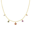 Collana Primula Arancione Dorata in Argento CLFIMGAR1