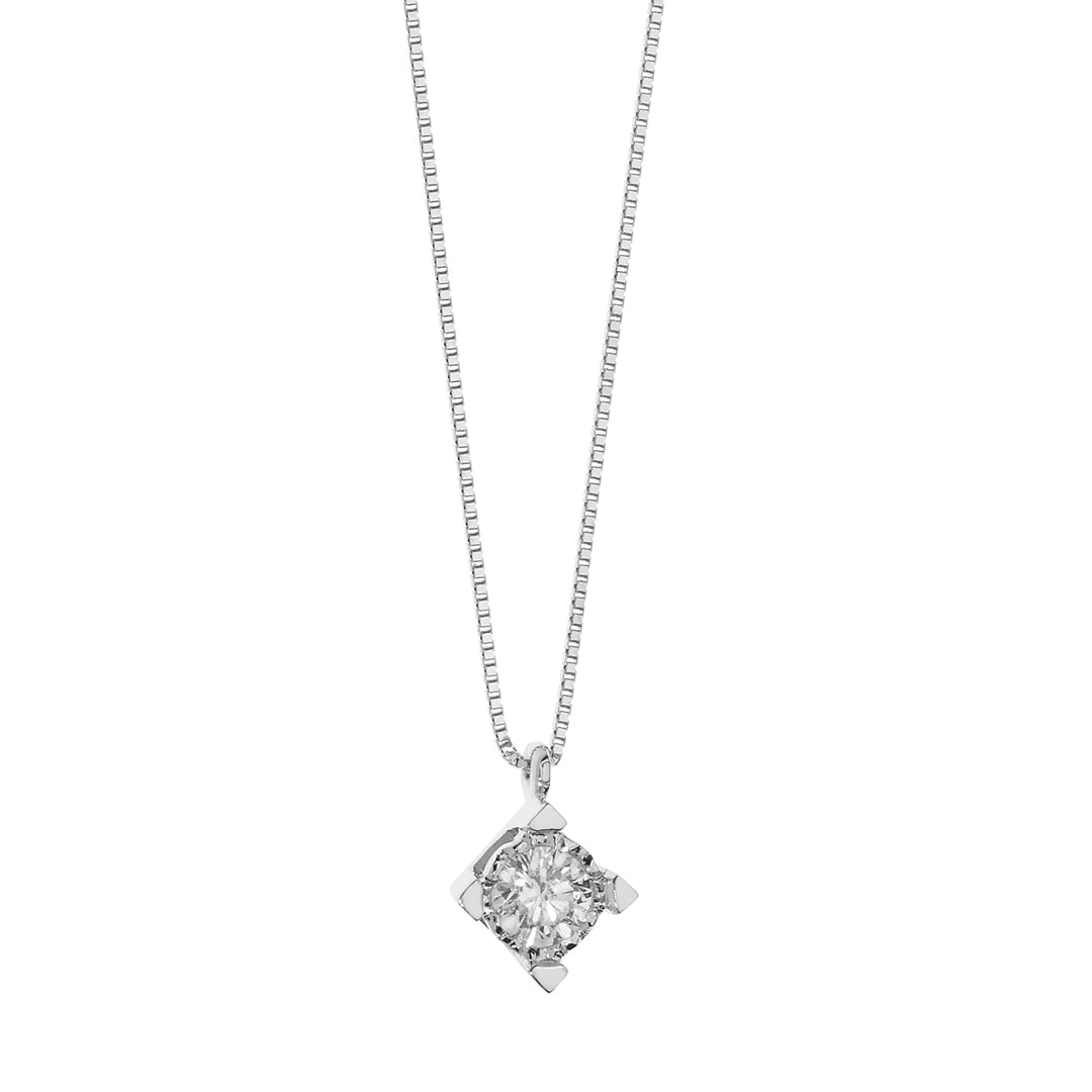 Collana Punto Luce Comete Oro Diamante GLB 1538