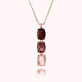 Collana Trilogy Bronzallure Prisma Gem Taglio Mosaico Bordeaux WSBZ02291.RUB-MOR