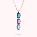 Collana Trilogy Bronzallure Prisma Gem Taglio Mosaico WSBZ02291.BLU-SP