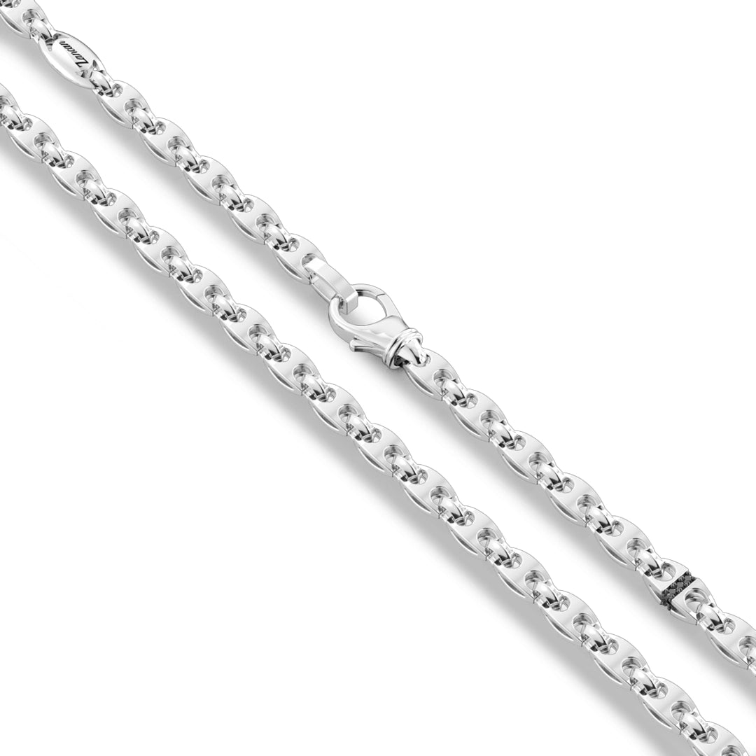 Collana Zancan Argento 925 e Spinelli Neri EXC428