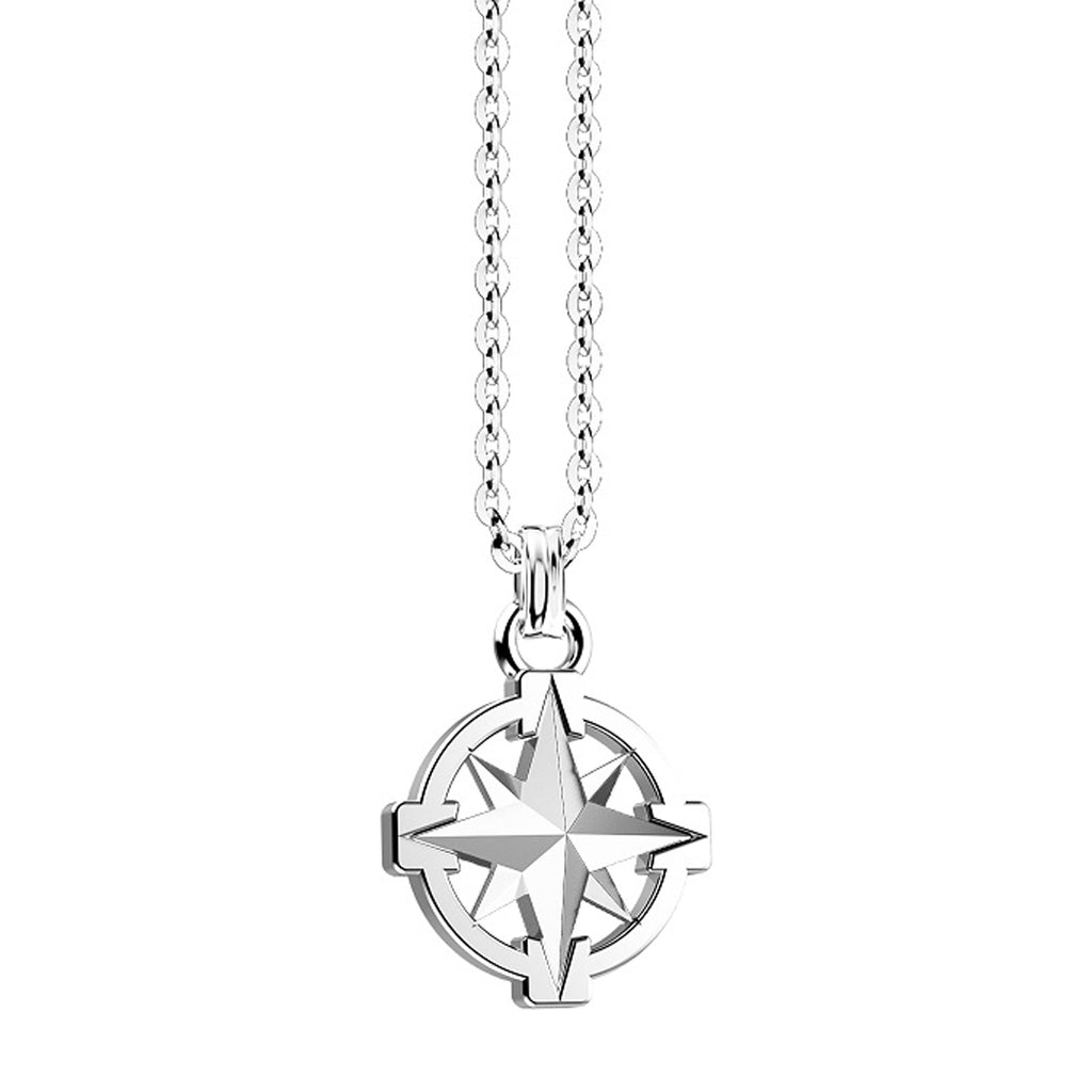 Collana Zancan Argento 925 Rodiato Rosa dei Venti ESC146