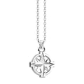 Collana Zancan Argento 925 Rodiato Rosa dei Venti ESC146