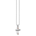 Collana Zancan Argento 925 Rosè Croce e Spinelli Neri EXC443R