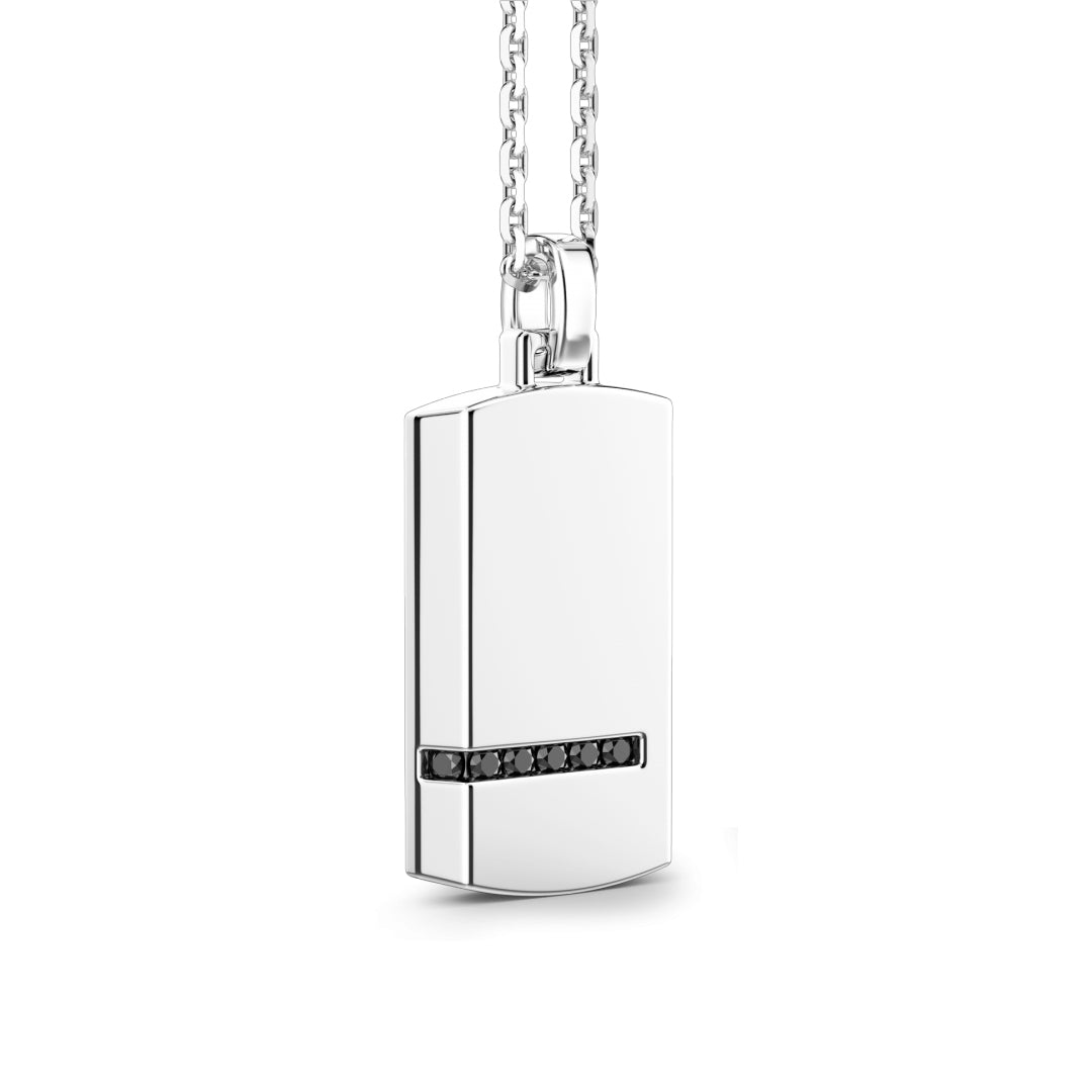 Collana Zancan Argento Spinelli Pendente Piastrina ESC115