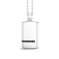 Collana Zancan Argento Spinelli Pendente Piastrina ESC115