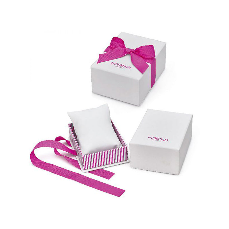 Bracciale Gioiello Bambino Cavalluccio E Inserti Rosa Argento 925‰ Mabina Gioielli 533492