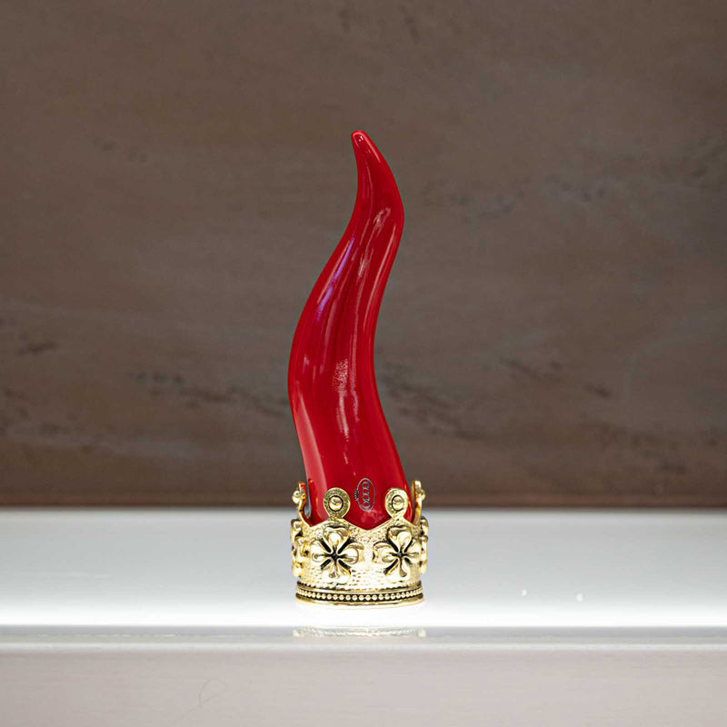 Cornetto Portafortuna Rosso Base Dorata Acca Argenti AR 678 CO/ROSSO