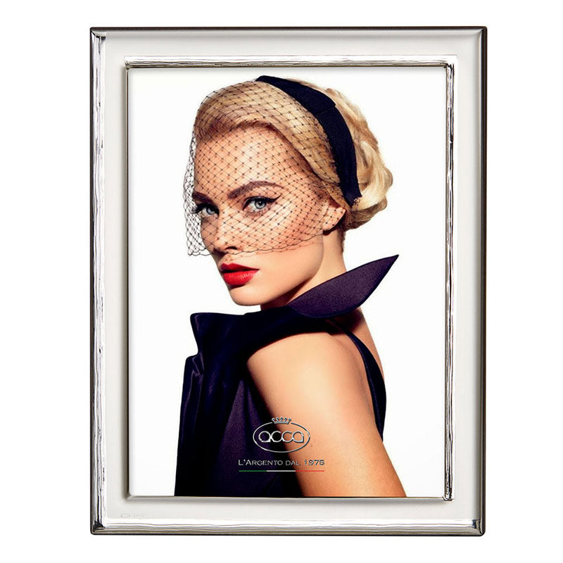 Cornice Portafoto Argento 925‰ Legno Noce Acca Argenti 38HP.13