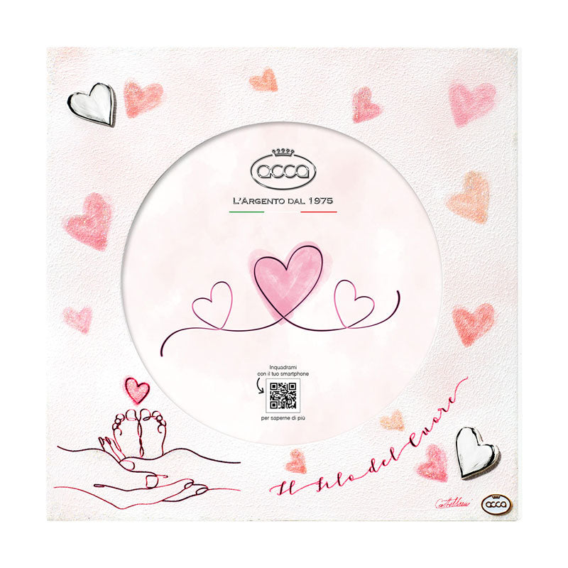 Cornice Portafoto Rosa Legno Acca Argenti B.243 RP
