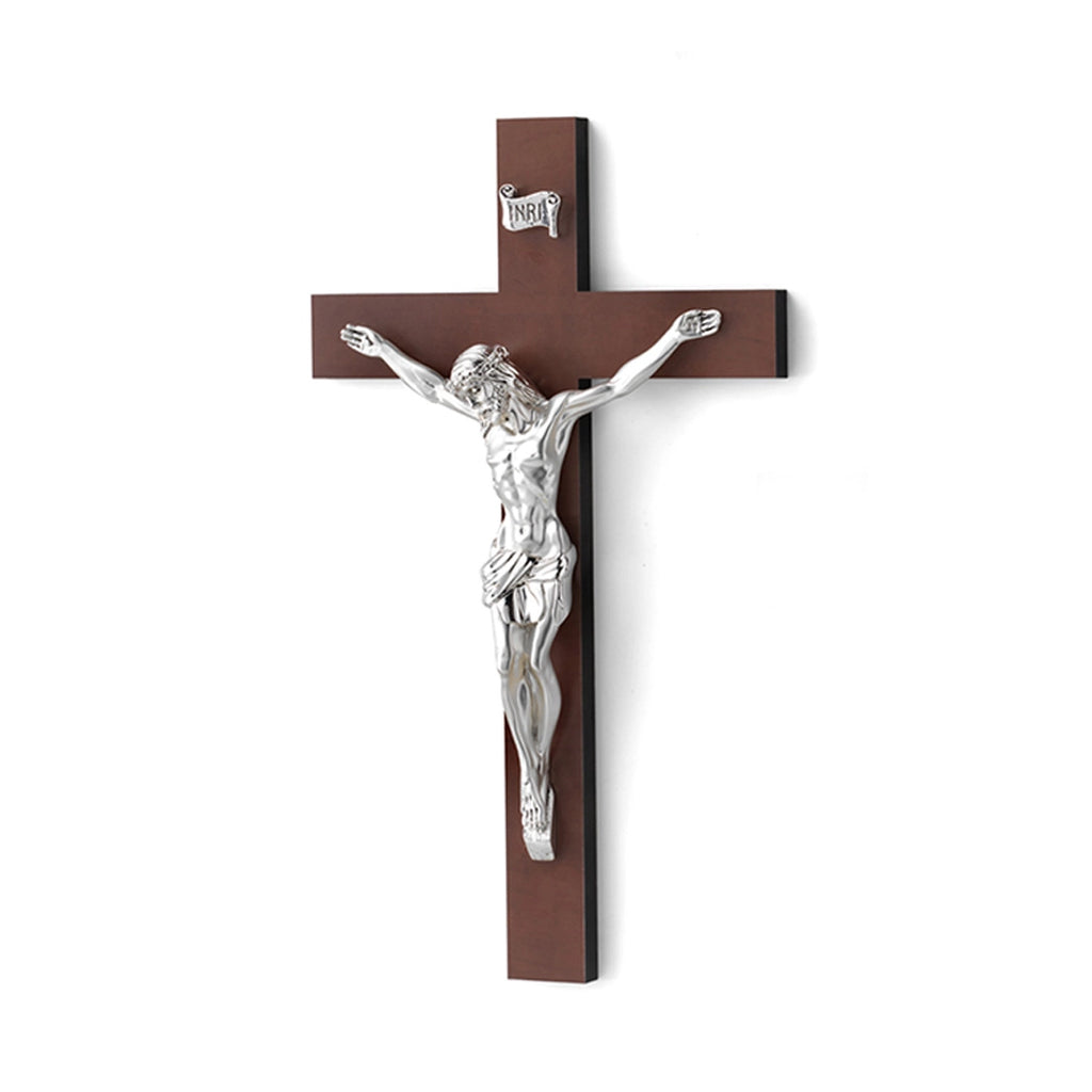 Crocefisso Acca Argenti Legno e Placcatura Argento 925 Ar 728 CR
