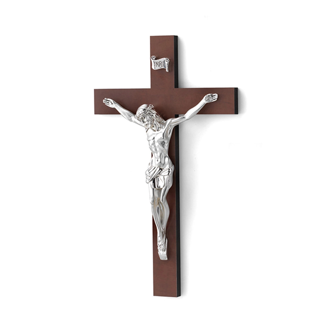 Crocefisso Acca Argenti Legno e Placcatura Argento 925 Ar 728 CR