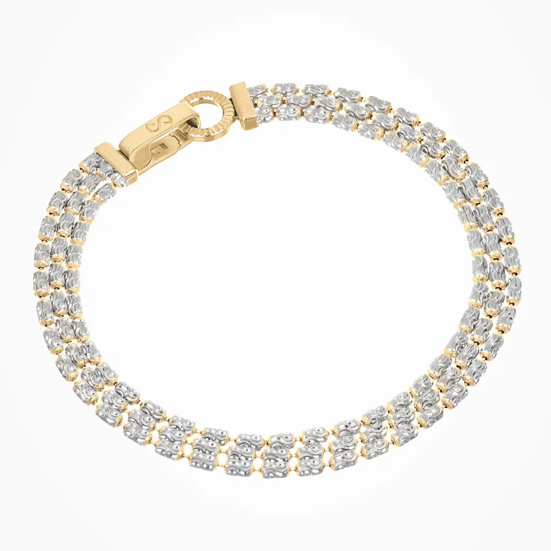 Desmos Bracciale Typhoon Eternity - Argento Bicolore