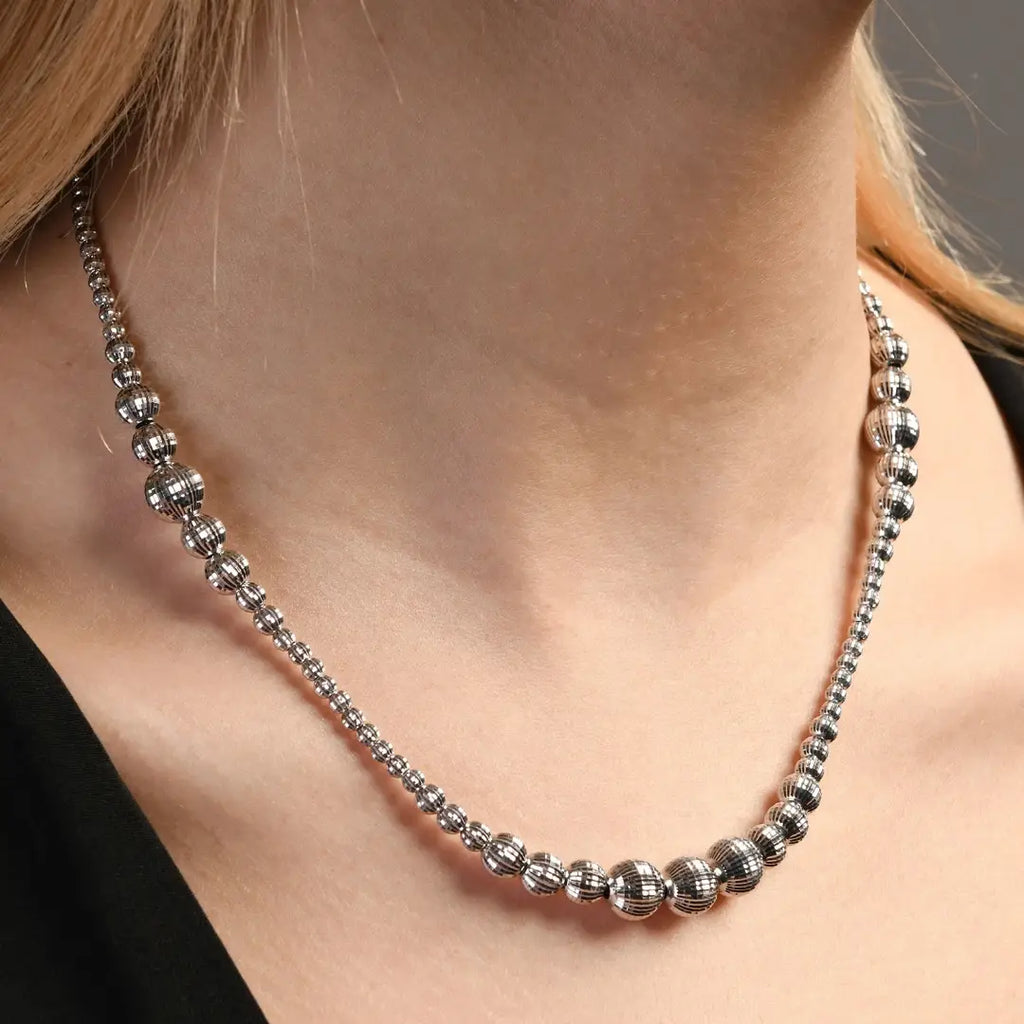 Desmos Collana Crystal Gala - Argento Rodiato