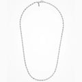 Desmos Rice Collana Argento Rodiato Bianco