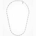 Desmos Sfera Collana Argento Rodiato Bianco