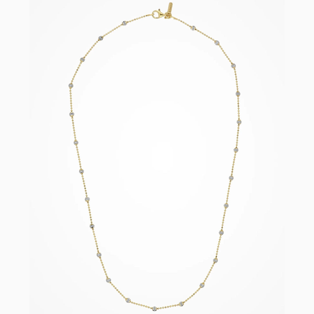Desmos Shine Collana Argento Bicolore Oro e Rodio