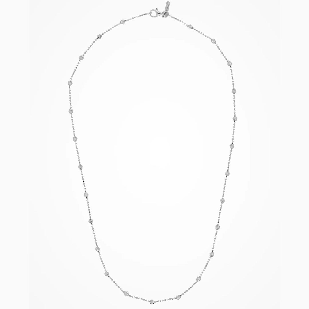 Desmos Shine Collana Argento Rodiato Elementi Tondi