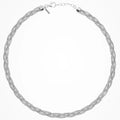 Desmos Spring Braid Collana Treccia Argento Rodiato
