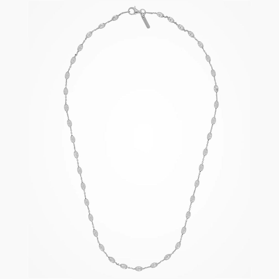 Desmos Station Nebula Lunga Collana Argento Rodiato
